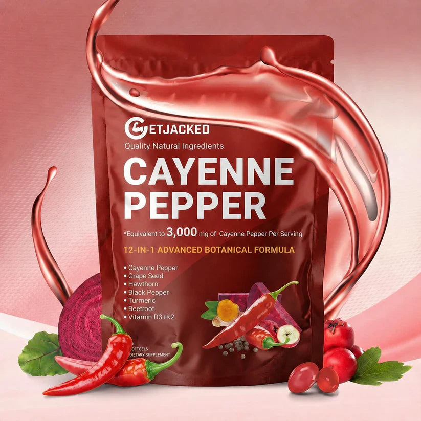 Cayenne pepper and blood pressure — GetJacked Cayenne Softgels