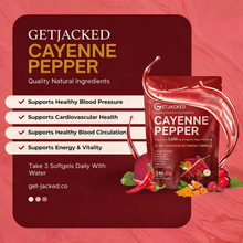 Unterstützen Sie die Gefäßfunktion mit GetJacked Cayenne Softgels