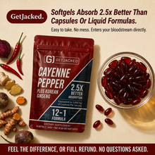 Unterstützen Sie die Gefäßfunktion mit GetJacked Cayenne Softgels
