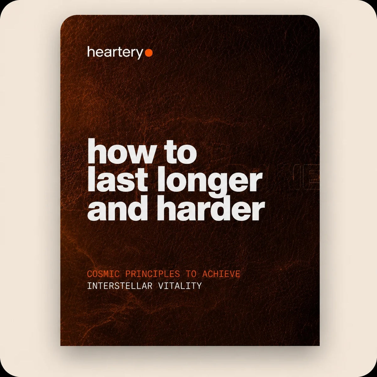 Free Ebook how to last longer and harder
