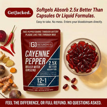 Unterstützen Sie die Gefäßfunktion mit GetJacked Cayenne Softgels
