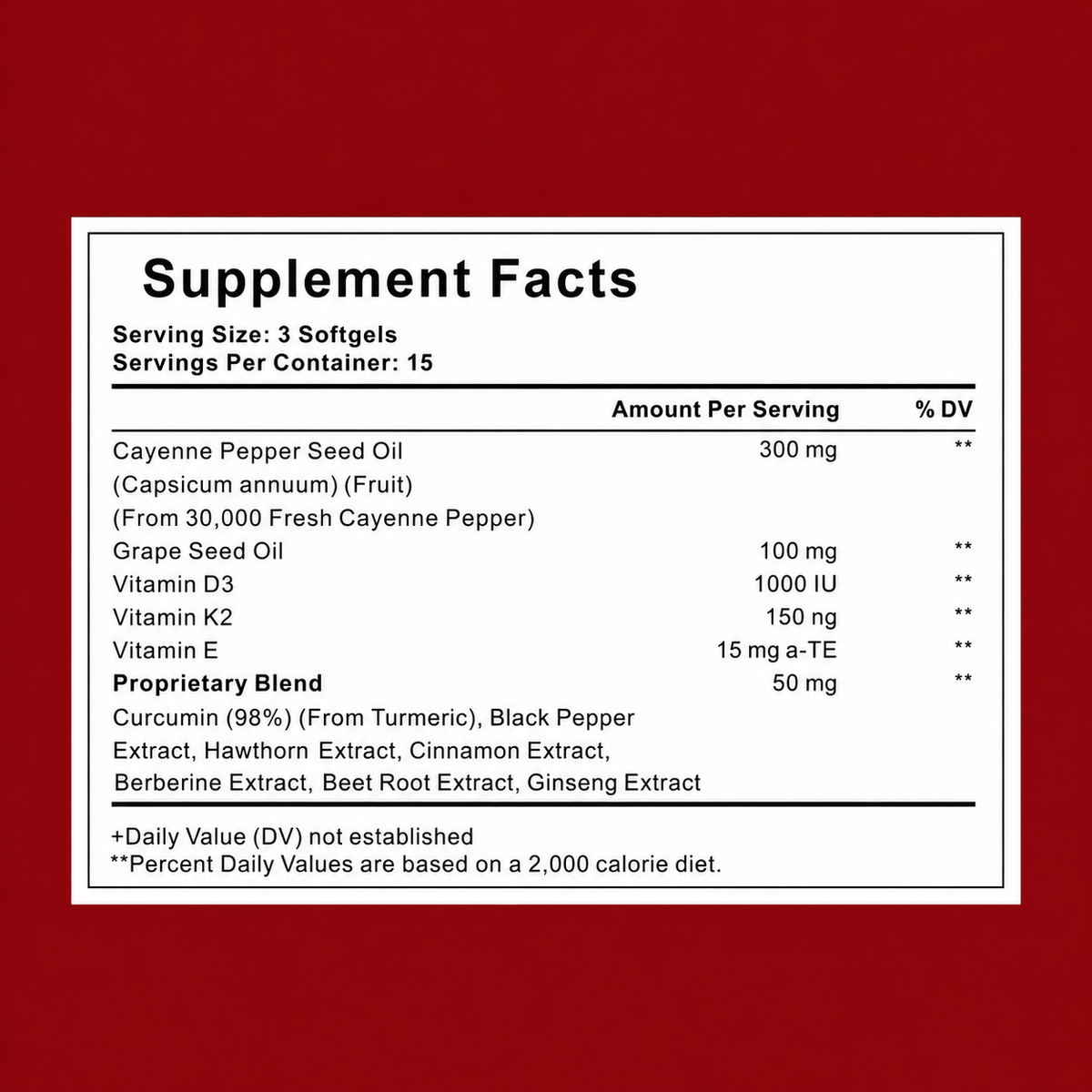 Unterstützen Sie die Gefäßfunktion mit GetJacked Cayenne Softgels