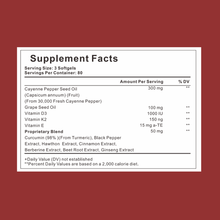 Unterstützen Sie die Gefäßfunktion mit GetJacked Cayenne Softgels