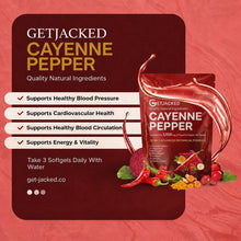 Unterstützen Sie die Gefäßfunktion mit GetJacked Cayenne Softgels